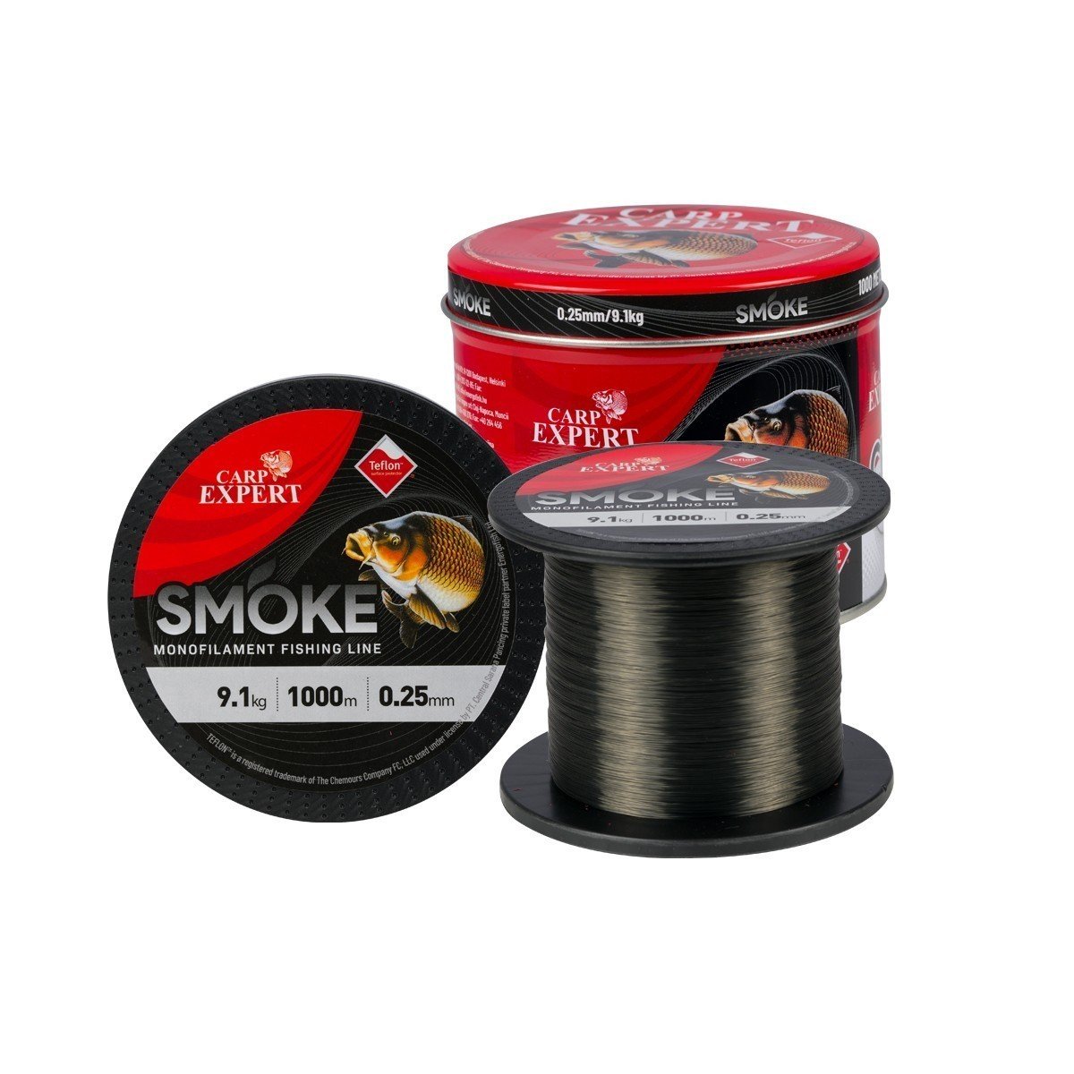 Carp Expert SMOKE DARK GREY 1000m