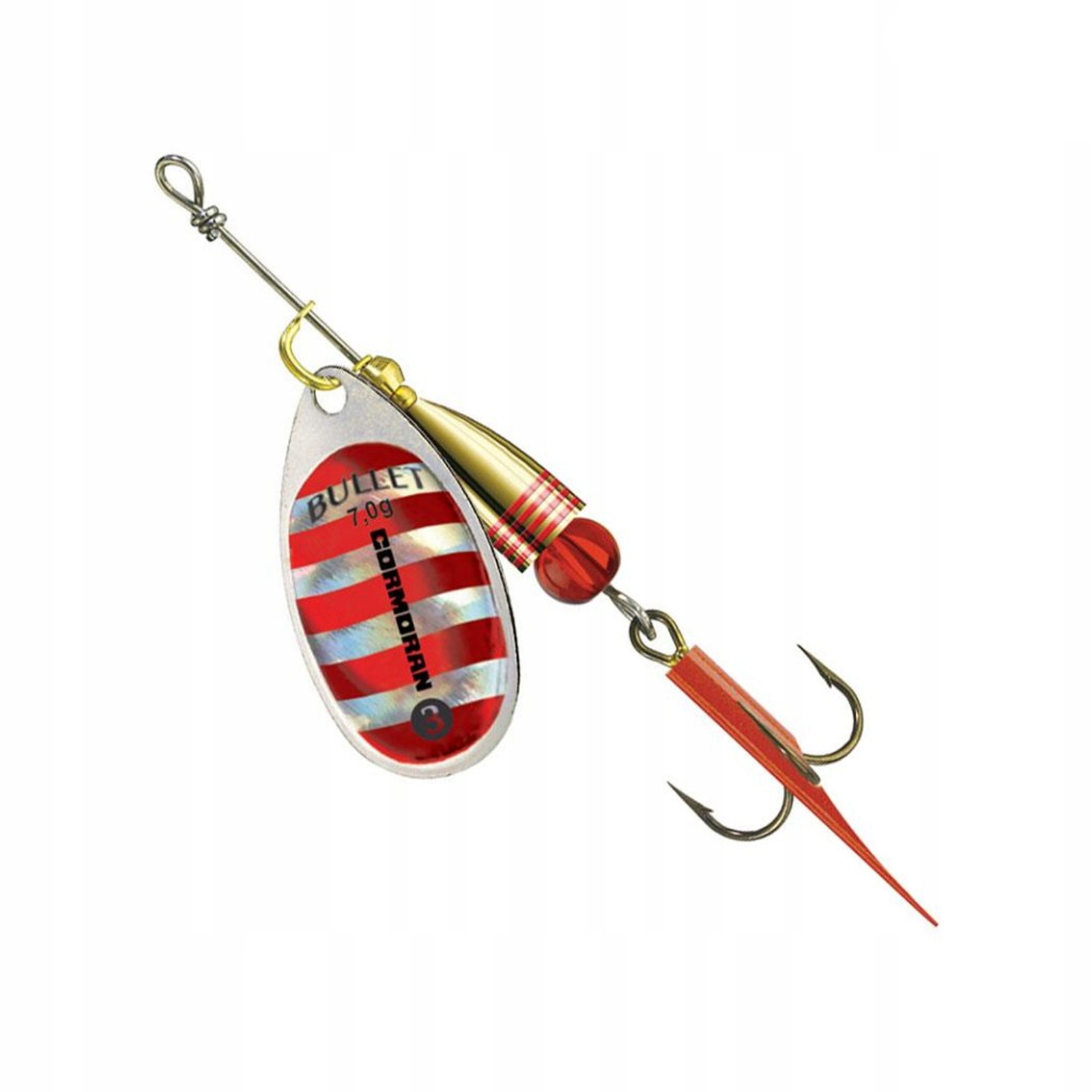 Cormoran BULLET SILVER RED STRIPES